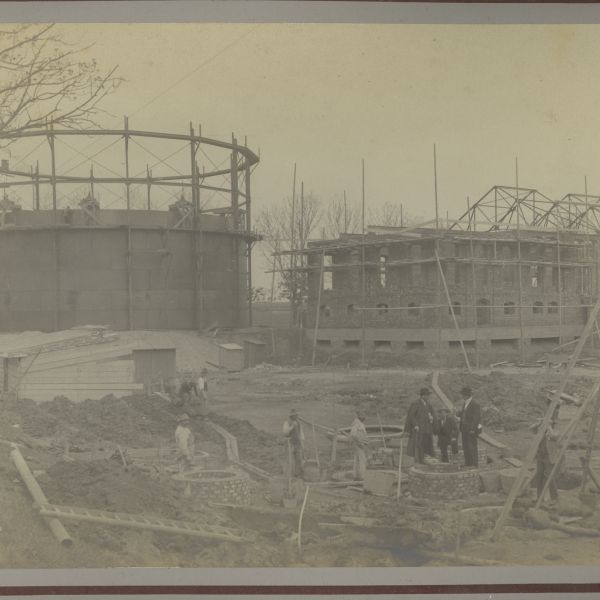 1903-04-11 Bau der städtischen Gasanstalt - Köthensche Strasse