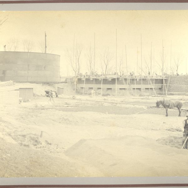 1903-04-11 Bau der städtischen Gasanstalt - Köthensche Strasse